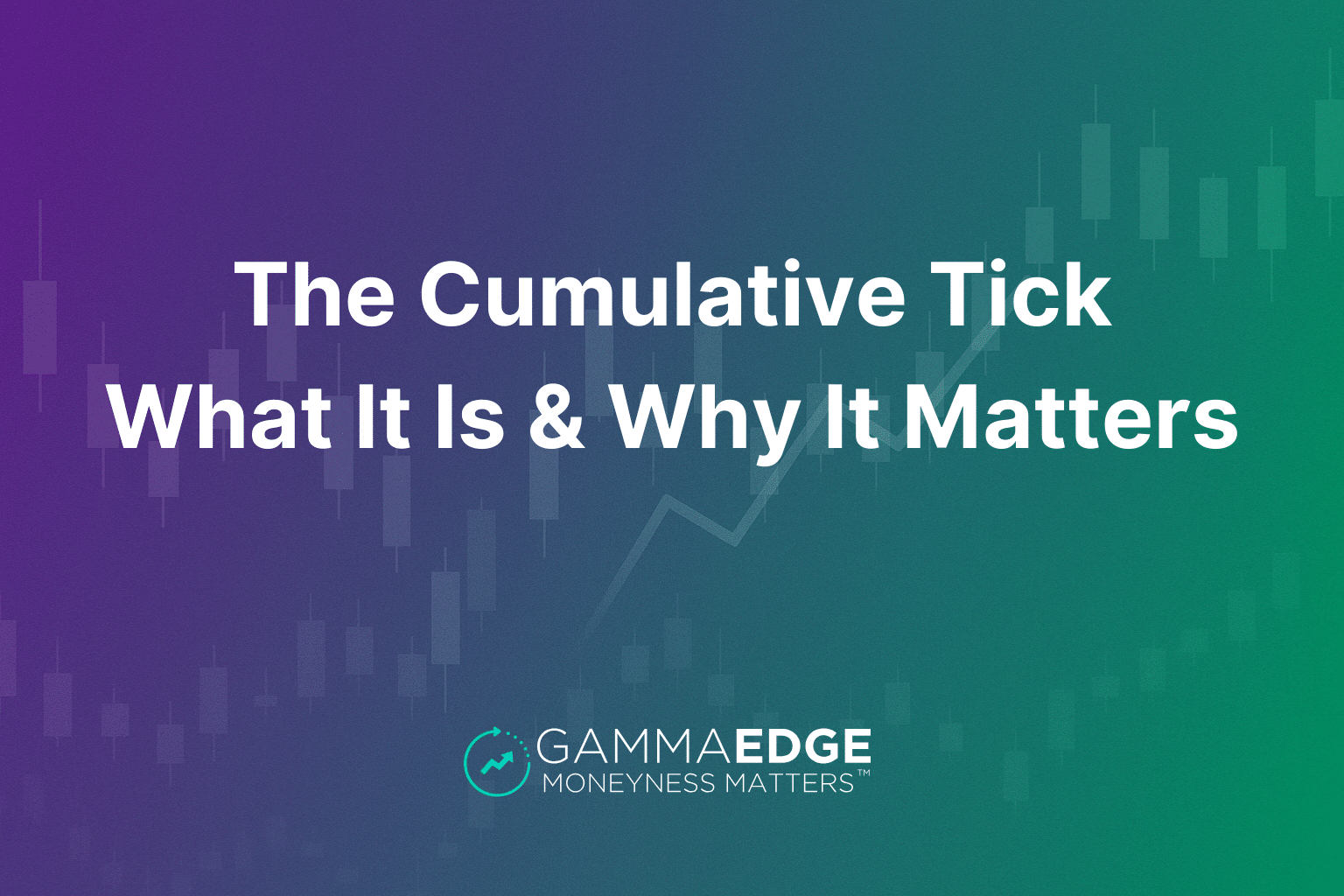 GammaEdge and the Cumulative Tick — what it is and why it matters feature image.